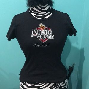 House of Blues Chicago Rhinestone T-Shirt